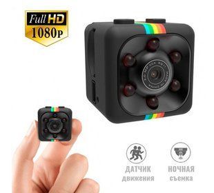 Міні-камера SQ11 UKS Mini DV 1080P прихований відеореєстратор для дому - чорна 35916641 фото