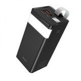 Повербанк Hoco J86A Powermaster (50000 mAh, 22.5 Вт, QC 3.0, PD, x2 USB Type-A, USB Type-C, micro USB, 3A, LED - фонарь) - Черный 71461939 фото
