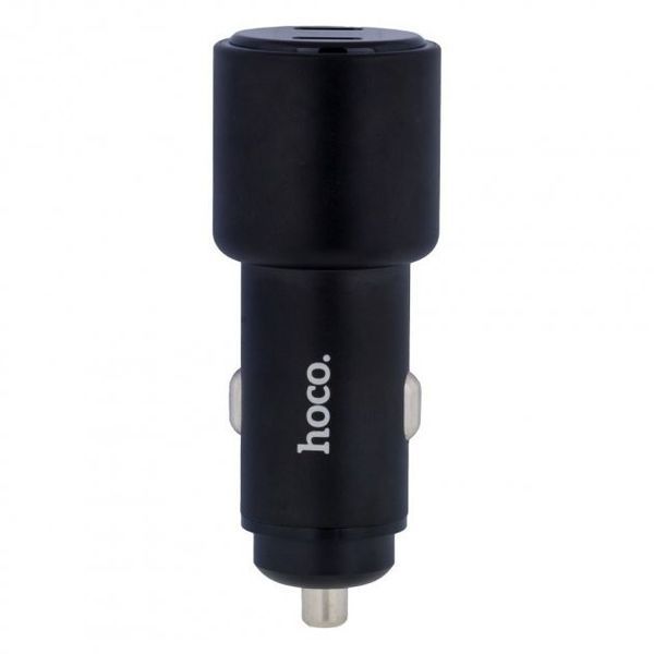 Автомобильное зарядное устройство Hoco NZ3 40W + QC3.0 (быстрая зарядка, 2USB Type-C, в прикуриватель) - Черный 53019810 фото