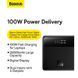 Повербанк Baseus Blade 20000mAh (100W, для ноутбука, Type-C, Type-A, Quick Charge 3.0, LED-дисплей, швидка зарядка) - Чорний 94477550 фото 7