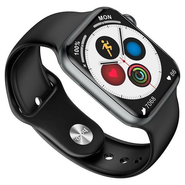 Смарт-часы Hoco Smart Watch Y1 Pro (Bluetooth, 1.75 дюймов, IP68, поддержка звонков, сенсорный экран) - Черный 57273947 фото