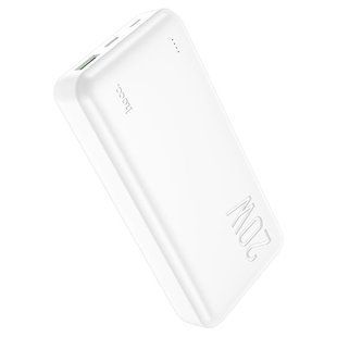Повербанк Hoco J87A Tacker портативная батарея с быстрой зарядкой (20000mAh 1USB/1Type-C, PD 20W/3A, QC/PD) - Белый 57942653 фото