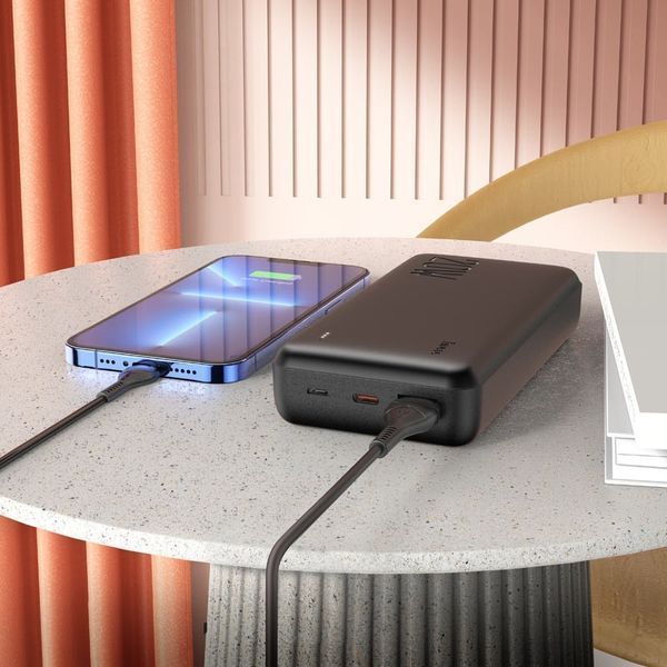 Повербанк Hoco J87A Tacker портативная батарея с быстрой зарядкой (20000mAh 1USB/1Type-C, PD 20W/3A, QC/PD) - Белый 57942653 фото