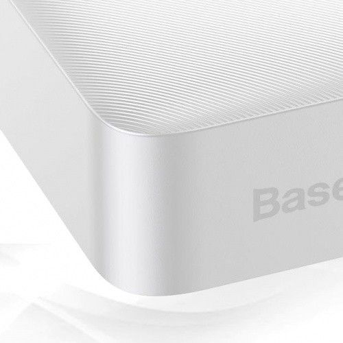 Повербанк Baseus портативная батарея (20000mAh 15W с Led дисплеем 2xmicro USB 2xType-C) - Белый 752928 фото