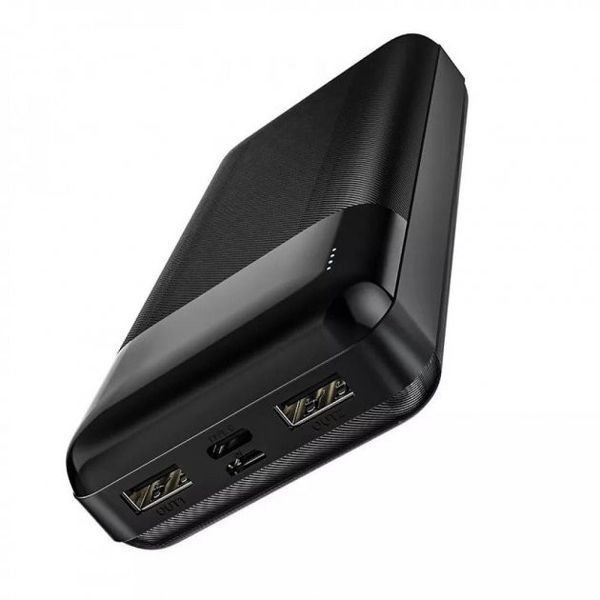 Повербанк Hoco J72 портативна батарея (20000mAh 2USB/MicroUSB/Type-C, 2A) - Чорний 51217934 фото