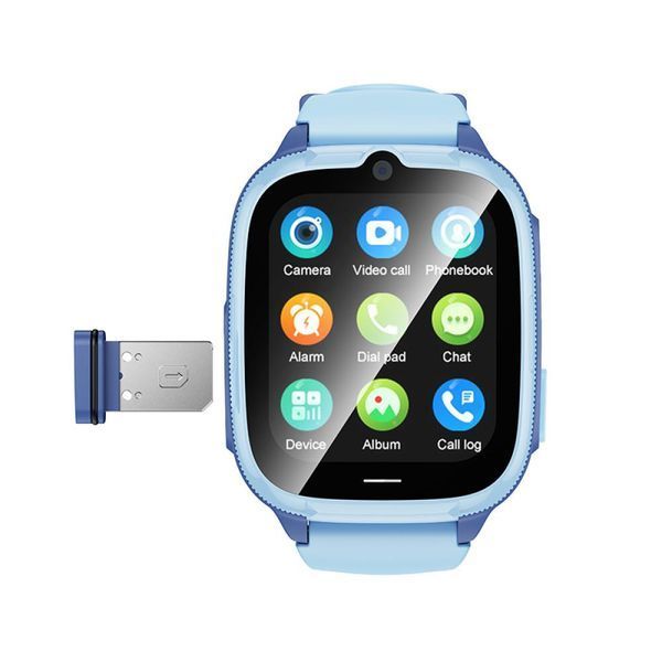 Дитячий смарт годинник Hoco Y106 (підтримка дзвінків, LCD-дисплей, 4G, LTE, GSM, Nano SIM-карта, Wi-Fi, камера) - Синій 118682416 фото
