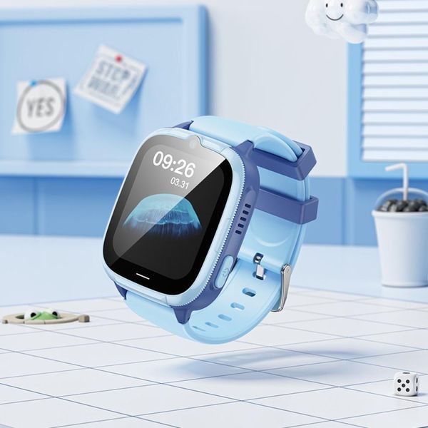 Дитячий смарт годинник Hoco Y106 (підтримка дзвінків, LCD-дисплей, 4G, LTE, GSM, Nano SIM-карта, Wi-Fi, камера) - Синій 118682416 фото