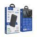Повербанк Hoco Q1A портативна батарея з Led зарядкою (PD 22.5W, 10000mAh 1USB/1Type-C, 5V, 77Wh 3А, зі швидкою зарядкою) - Чорний 62594919 фото 3
