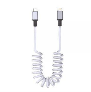 Кабель Veron CL13 Type-C to Lightning (27 Вт, 1.8 метра, нейлонова оплетка, для iPhone) - Чорний 75683170 фото