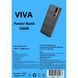 Повербанк VIVA VR12 с реальной емкостью 10000 mAh, портативная батарея (10W, 2USB/micro-USB, Type-C, 2A, LED индикатор, быстрая зарядка) - Черный 59519296 фото 3