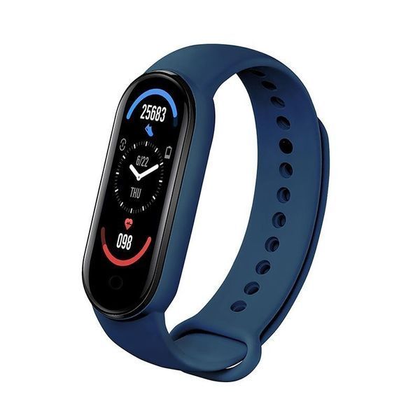 Фітнес браслет спортивний FitPro Smart Band M6 (смарт годинник, пульсоксиметр, пульс) - Синій 42468325 фото