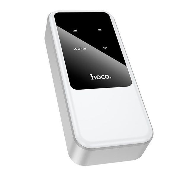 Портативний Wi-Fi роутер Hoco HI42 (4G до 150 Мбіт/с, Wi-Fi 6, підтримка SIM-карток, автономність до 8 годин) - Білий 122043988 фото