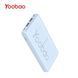 Повербанк Yoobao KJ03 портативная батарея (10000mAh, 2USB/1Type-C, с разъемом lightning, microUSB,2.1А) - Голубой 58506739 фото 1
