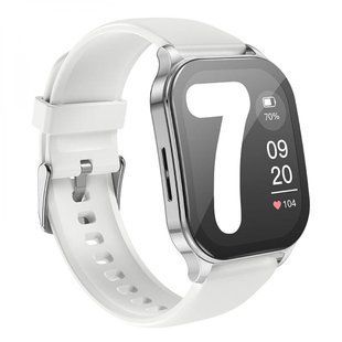 Смарт часы Hoco Y19 (Bluetooth, IP68, 1,96 дюйма, функция ответа на звонки, сенсорный экран) - Белый 78578246 фото