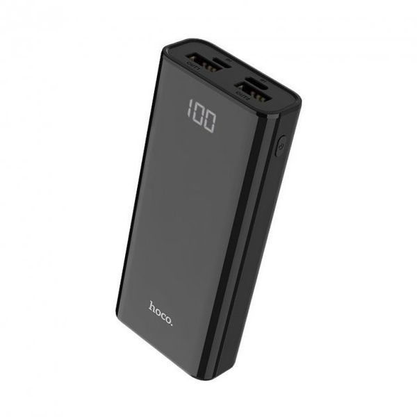 Повербанк Hoco J45 портативная батарея (10000 mAh 2USB/Type-C/Mirco, 2A) - Черный 749150 фото
