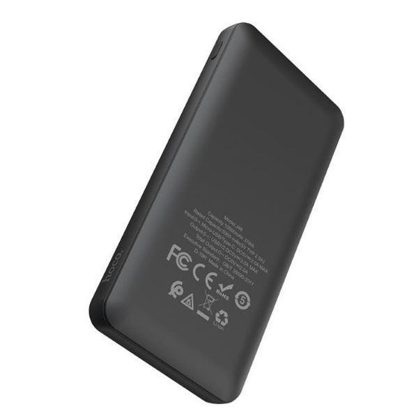 Повербанк Hoco J48 портативная батарея (10000 mAh 2USB/1Type-C, 5V / 2A) - Черный 749158 фото