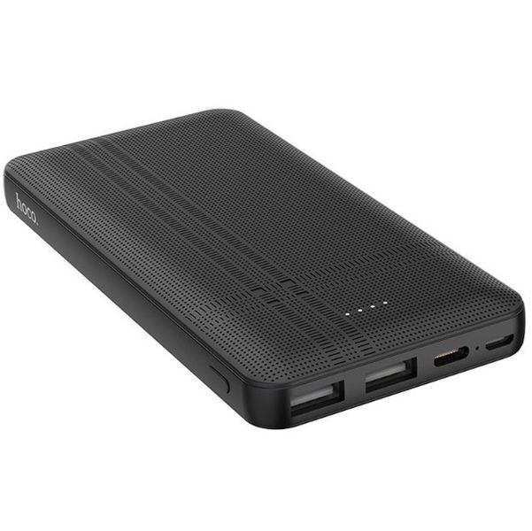 Повербанк Hoco J48 портативная батарея (10000 mAh 2USB/1Type-C, 5V / 2A) - Черный 749158 фото