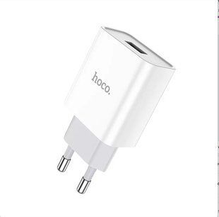 Сетевое зарядное устройство Hoco - C81A Asombroso 1USB (2.1A, адаптер) - Белый 52592746 фото