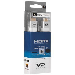 Кабель HDMI Veron 3D Speed Link Cable 1.5m білий 36247029 фото