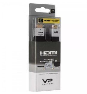 Кабель HDMI Veron 3D Speed Link Cable 1.5m Чорний 109636341 фото