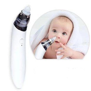 Аспіратор назальний дитячий для носа Infant Electric Nasal Absorber 5 режимів регулювання потужності Білий 36432309 фото