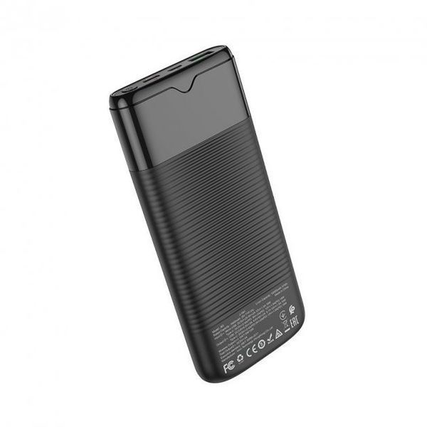 Повербанк Hoco J63 10000mAh з бездротовою зарядкою 10W (портативна батарея, Micro-USB+Type-C, швидка зарядка 20W, QC3.0) - Чорний 52960071 фото
