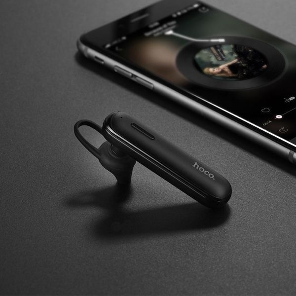 Bluetooth гарнітура Hoco E36 (Android, iOS, Bluetooth-пристрої, 70 мАг, час розмови до 4 годин) - Чорний 104275079 фото