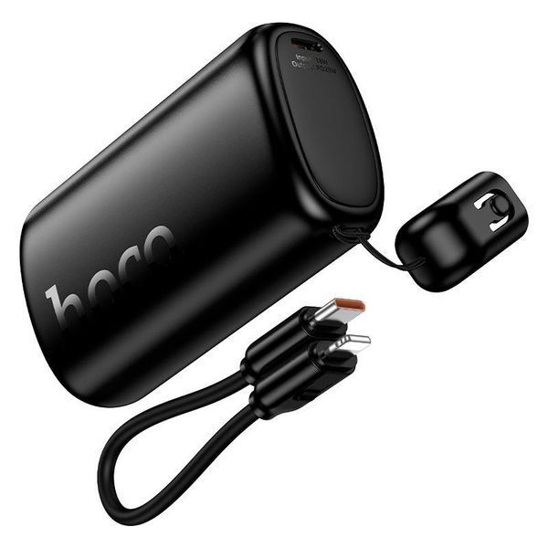 Портативный аккумулятор Hoco Q50 (павербанк, 10000mAh, LCD-дисплей, 2 Type-C, Lightning, быстрая зарядка до 20 W) - Черный 124577960 фото
