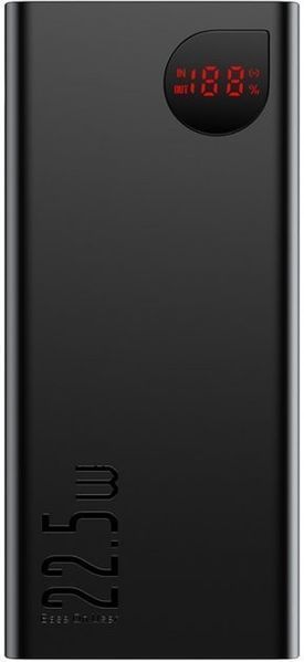 Повербанк Baseus Adaman Metal (20000 mAh PD 22.5W USB-C 2 x USB-A QC 3.0) - Чорний 752063 фото