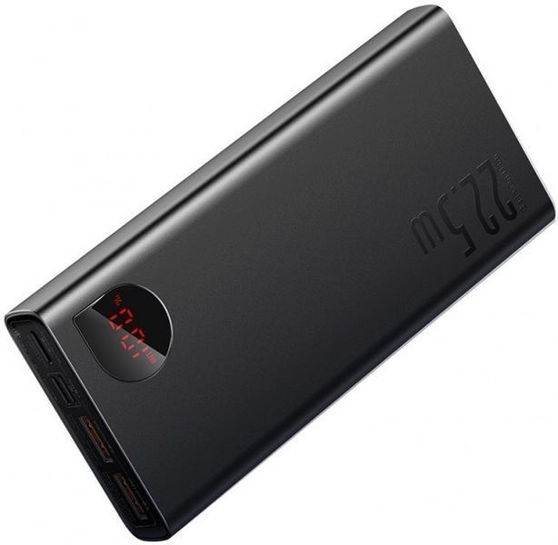 Повербанк Baseus Adaman Metal (20000 mAh PD 22.5W USB-C 2 x USB-A QC 3.0) - Чорний 752063 фото