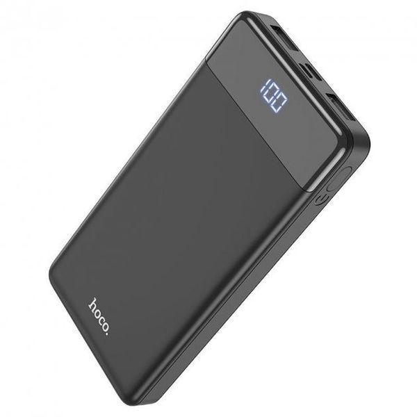 Повербанк Hoco J84 портативна батарея з дисплеєм (10000mAh 37Wh 2USB/Type-C/MicroUSB, 2A) - Чорний 752539 фото
