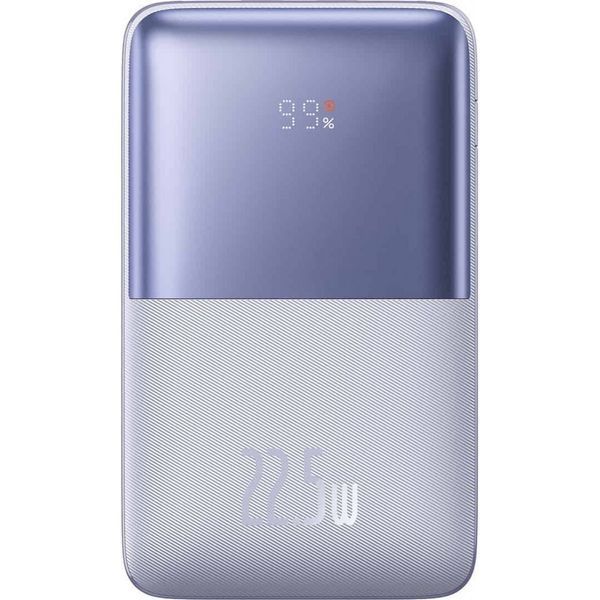 Повербанк Baseus Bipow Pro + кабель USB to Type-C, 0.3 метра (3A, 20000 мАг, 22.5Вт, Type-C x 2 USB-A, QC 3.0) - Лавандовий 57120776 фото