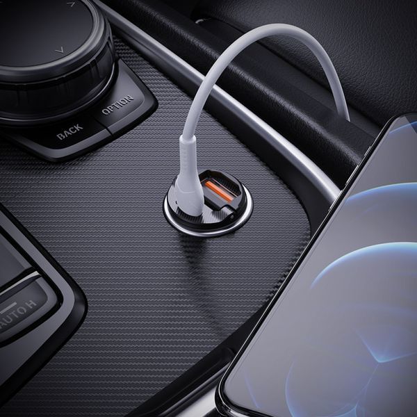 Автомобильное зарядное устройство Hoco NZ2 Link PD30W+QC3.0 (USB Type-C, USB Type-A) - Черный 750529 фото